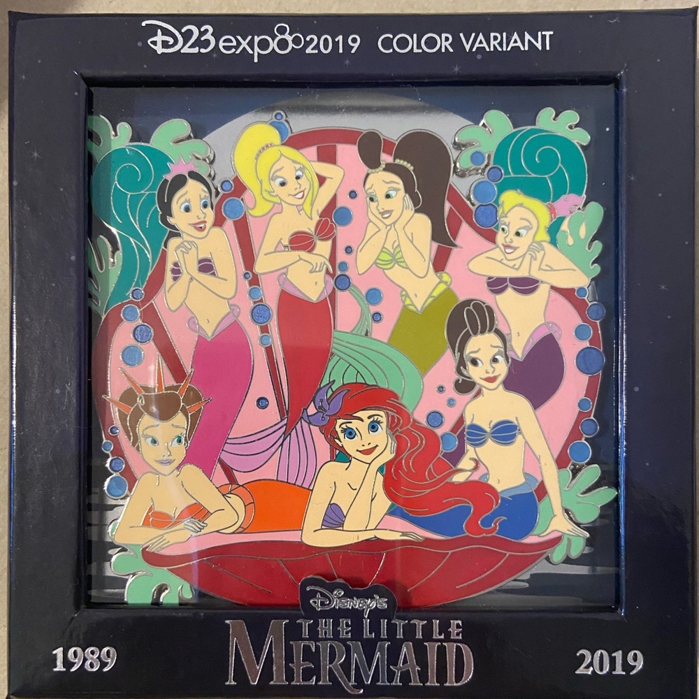 Little Mermaid Ariel & Sisters Jumbo pin